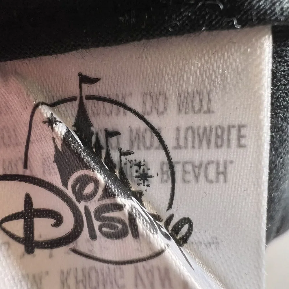 Disneyland Resort HAT Stacked Logo Black‎ Neon Green Embroidered Cap Adult Oogie